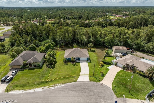 birds eye view of property