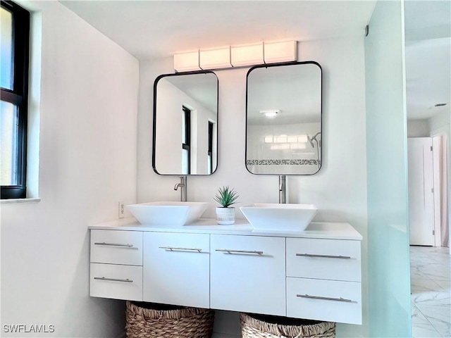 bathroom featuring vanity