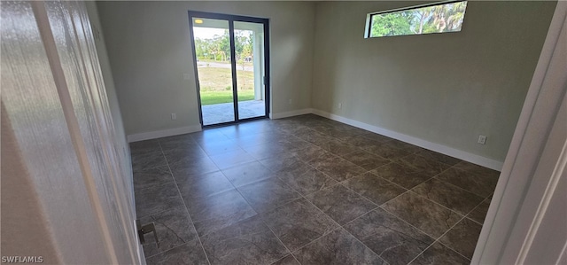 view of tiled empty room