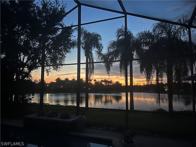 view of water feature