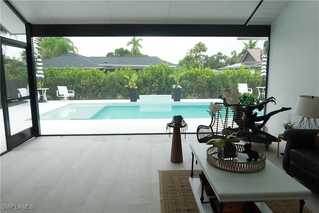 view of pool with a patio