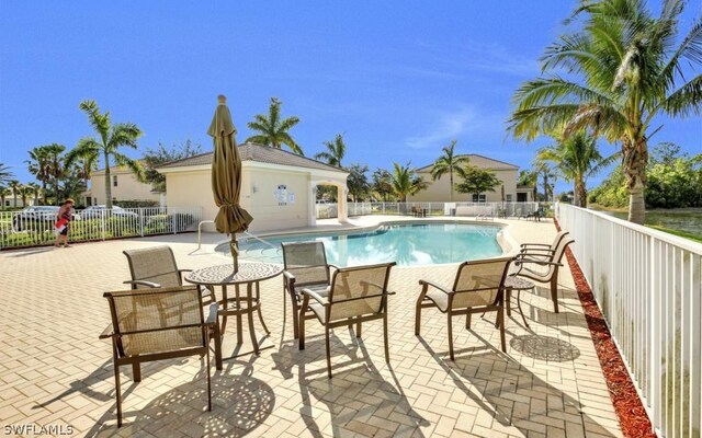 view of pool with a patio