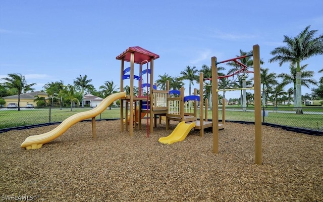 view of jungle gym