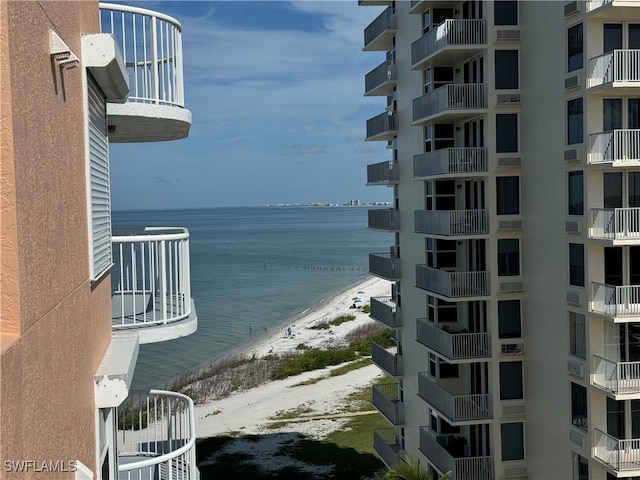 water view featuring a view of the beach