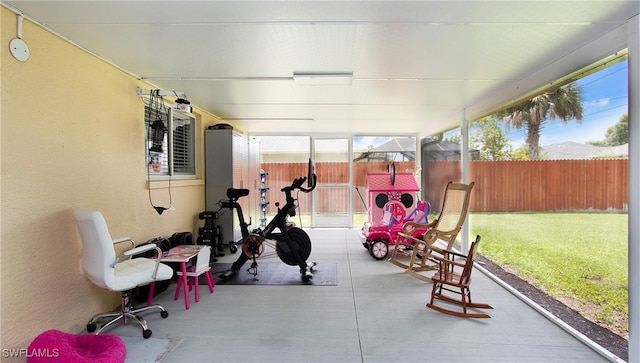 view of sunroom / solarium