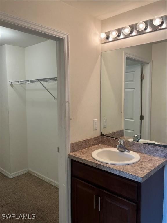 bathroom with vanity