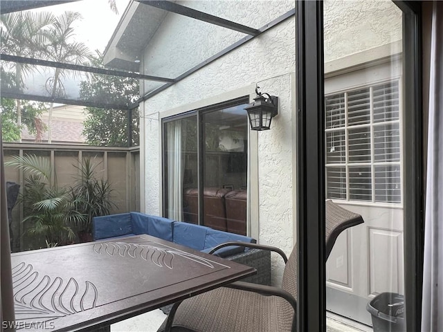 view of sunroom / solarium