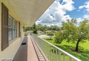 view of balcony