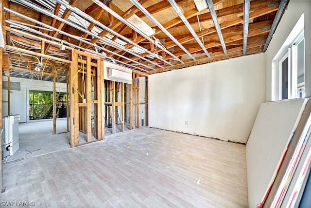 interior space with light wood-type flooring