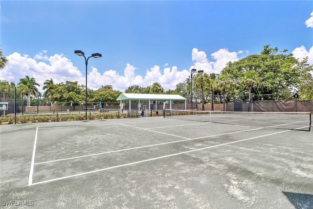 view of sport court