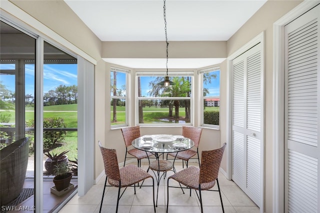 view of sunroom / solarium