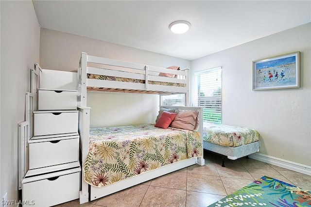 view of tiled bedroom