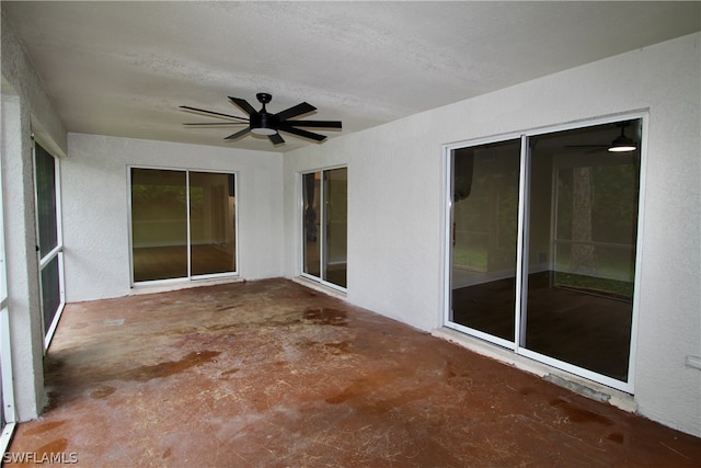 view of patio / terrace with ceiling fan