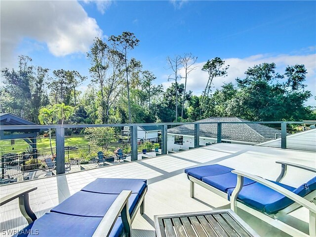 15711 Anderson Ln, Fort Myers, FL 33912 - view of patio / terrace with view of scattered trees