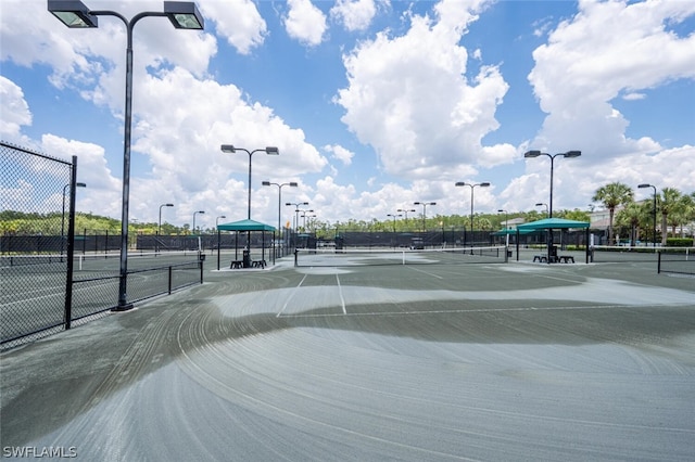 view of tennis court