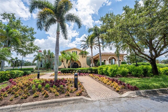 view of mediterranean / spanish house