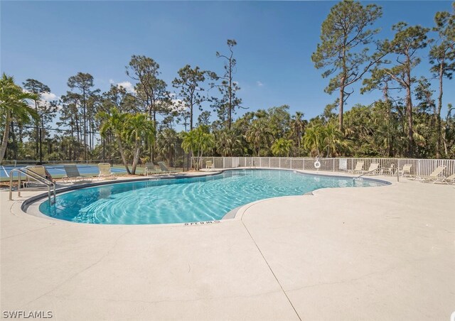 view of pool with a patio area