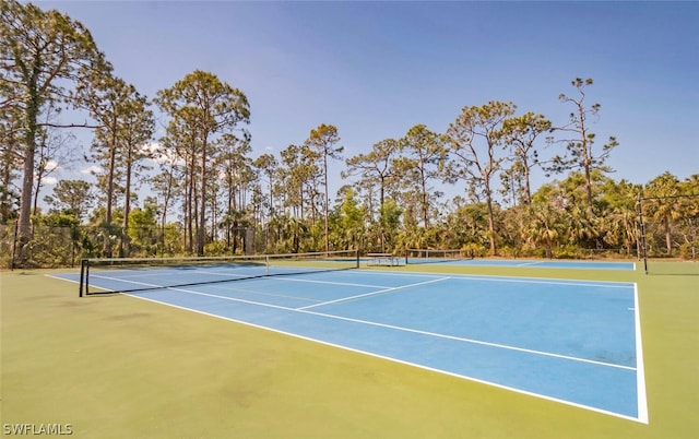 view of sport court