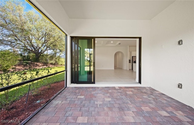 17161 Oakstead Dr, Alva, FL 33920 - property entrance featuring stucco siding