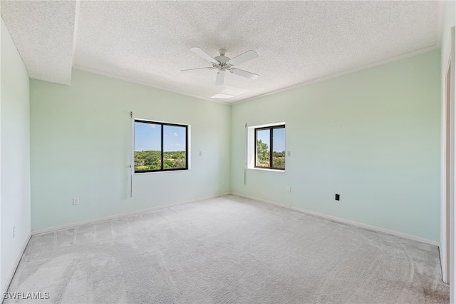 900 Arbor Lake Dr Unit 9-501, Naples, FL 34110 - empty room with carpet floors, a ceiling fan, and a textured ceiling