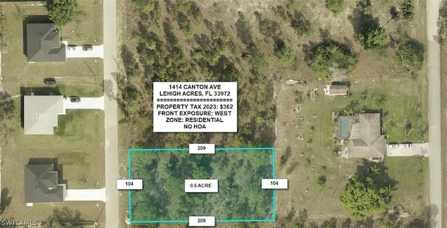 1414 Canton Ave, Lehigh Acres FL, 33972 land for sale