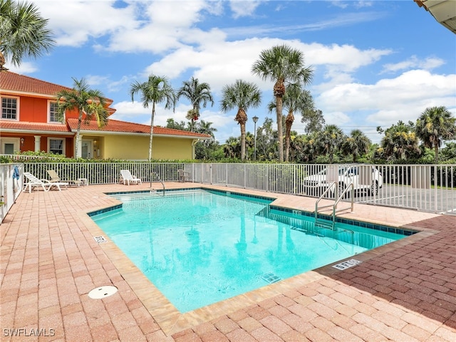 view of pool with a patio area