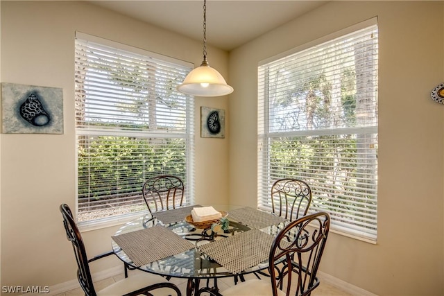 view of dining space