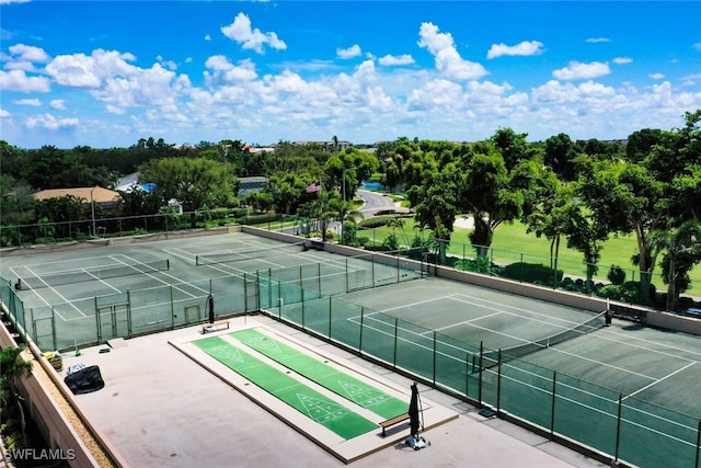 view of tennis court