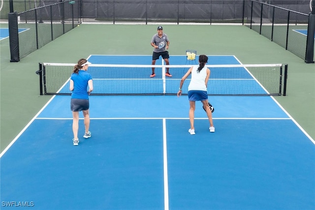 view of tennis court