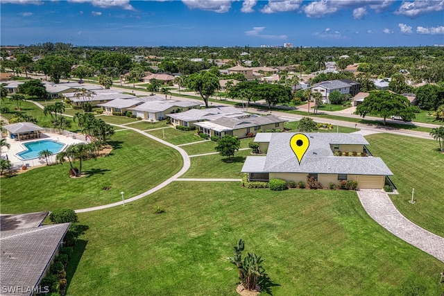 birds eye view of property