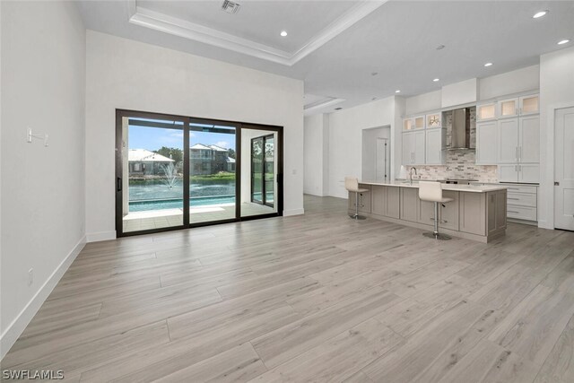 27132 Serrano Way, Bonita Springs, FL 34135 - living room featuring recessed lighting and light wood-style floors