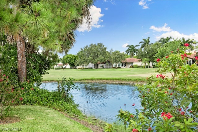 property view of water