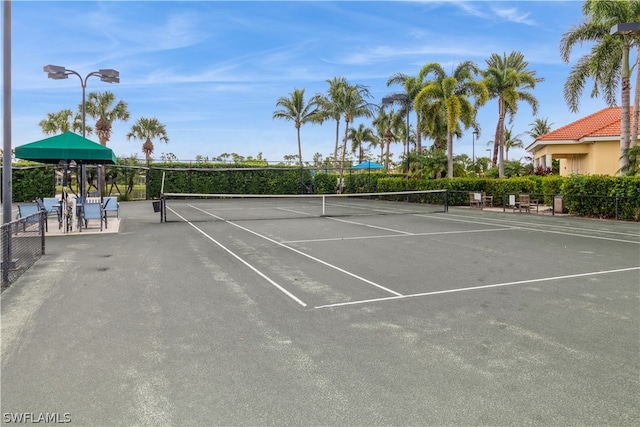 view of tennis court