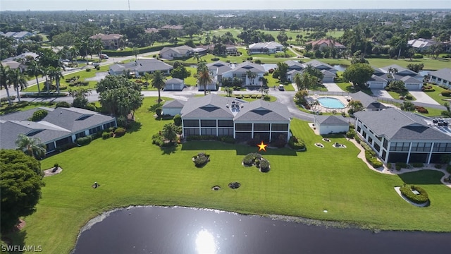 16580 Waters Edge Ct Unit 102, Fort Myers, FL 33908 - aerial view featuring a residential view and a water view