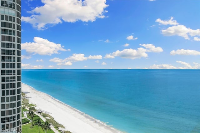 water view with a beach view