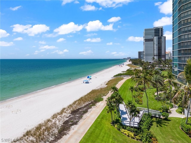 water view with a beach view