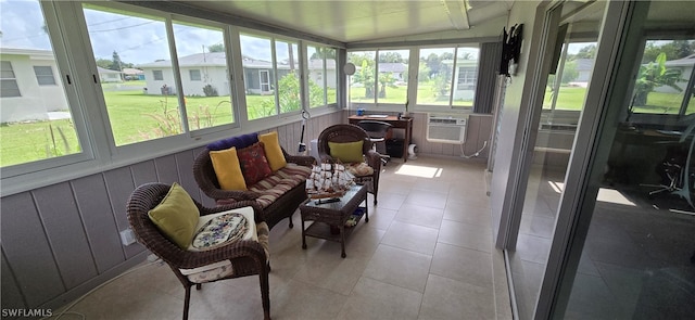 sunroom / solarium with cooling unit