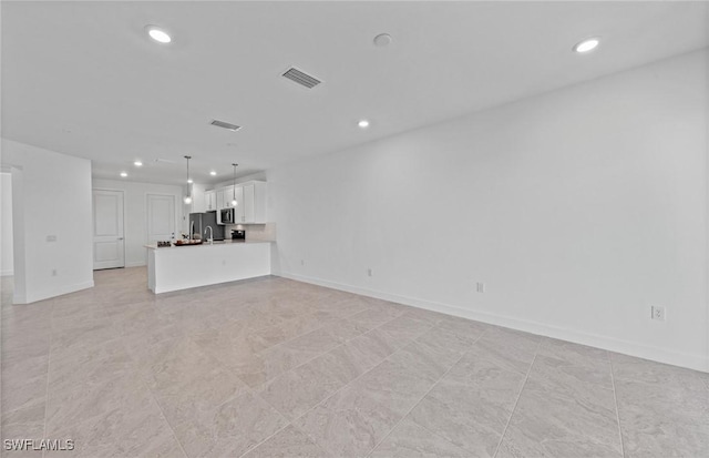 view of unfurnished living room