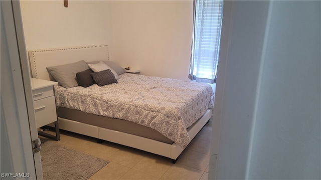 view of tiled bedroom