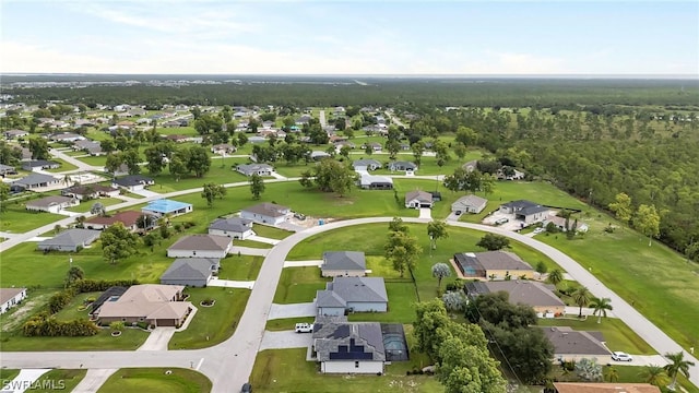 drone / aerial view featuring a residential view