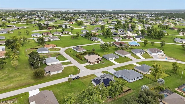 aerial view featuring a residential view