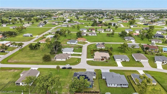 drone / aerial view featuring a residential view