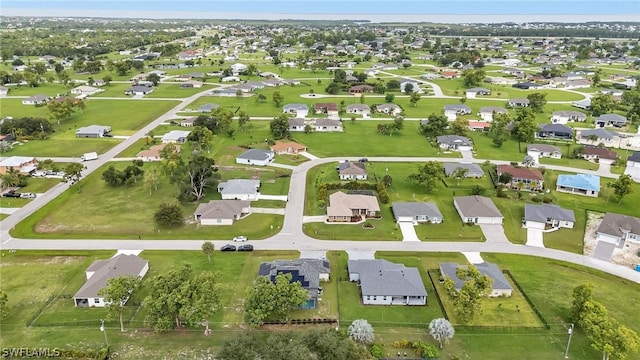 aerial view featuring a residential view