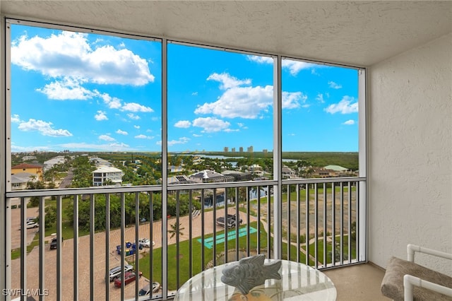 view of sunroom / solarium