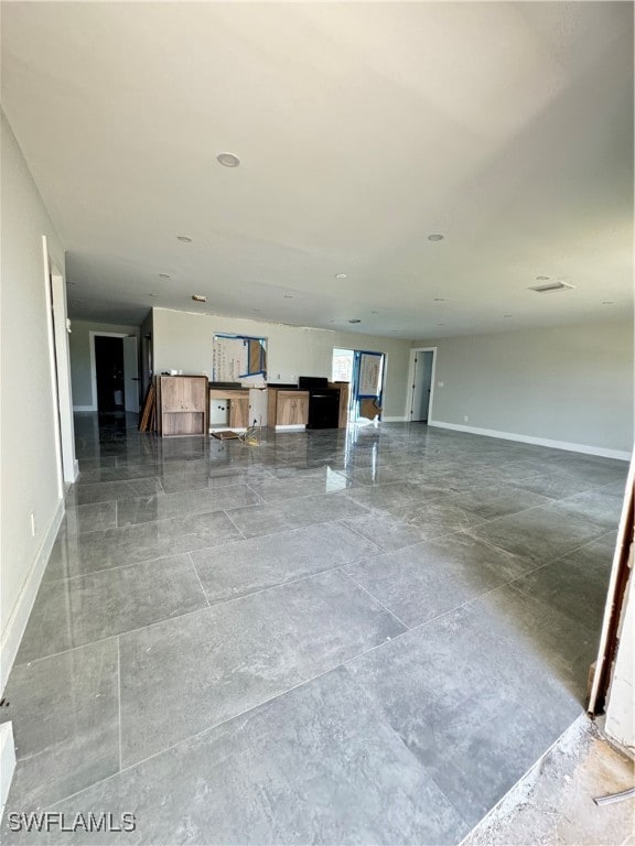 view of unfurnished living room