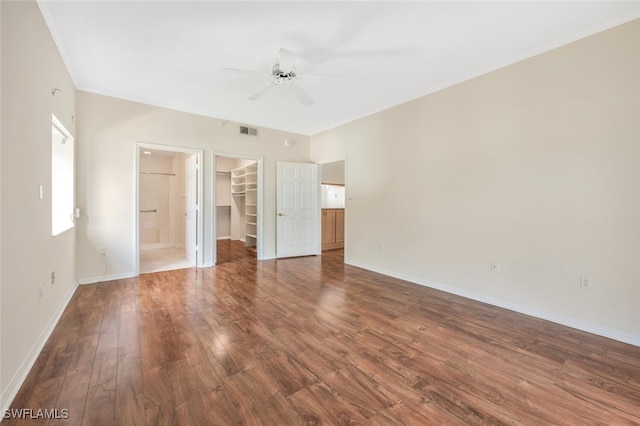 900 Arbor Lake Dr Unit 206, Naples, FL 34110 - spare room featuring hardwood / wood-style floors and ceiling fan