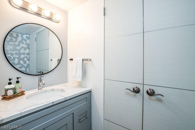 bathroom with vanity