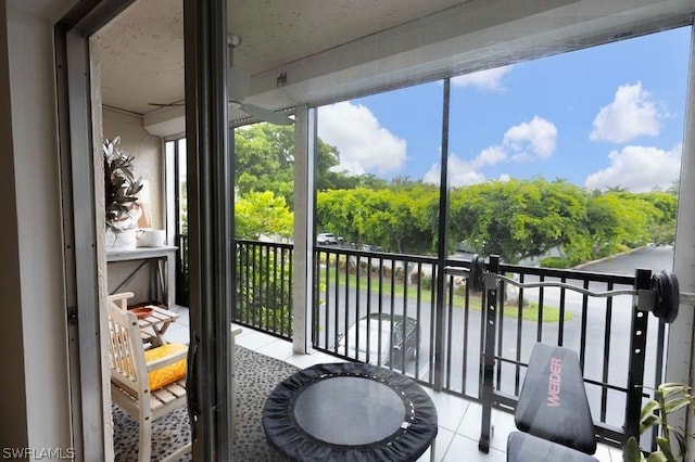 view of sunroom / solarium