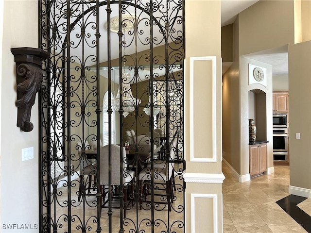 interior details with appliances with stainless steel finishes