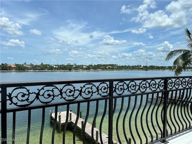 view of water feature